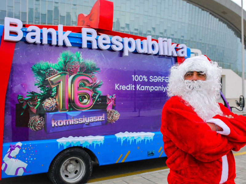 Bu yeni ildə Şaxta Baba Bank Respublika ilə hədiyyə paylayacaq!