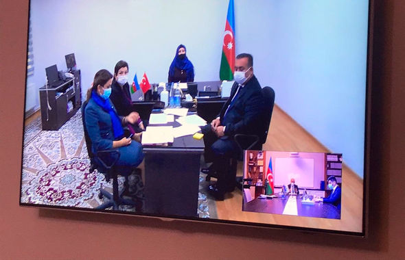 Təhsil naziri Abşeron rayon və Sumqayıt şəhər sakinlərini videobağlantı vasitəsilə qəbul edib - FOTO
