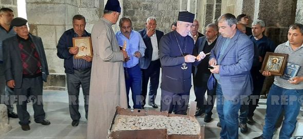 Udilər Laçındakı "Ağoğlan" məbədində növbəti dəfə ibadət ediblər - FOTO