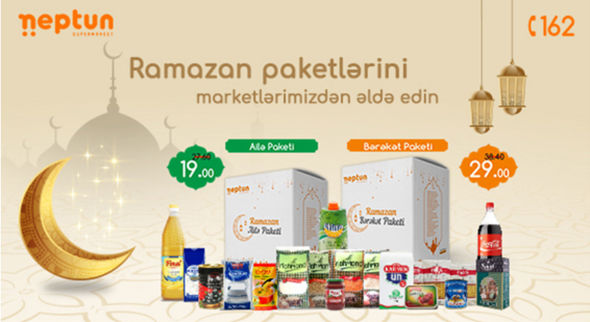 Ramazan ayında "Neptun"dan müjdə: "KLASSİK BONUS KART", XÜSUSİ KAMPANİYALAR - FOTO/VİDEO