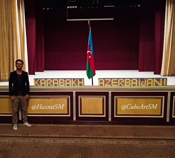 Kubik-rubiklə şəhidlərin rəsmini yaradan gənc: "Onların xatirəsinə sərgi keçirmək istərdim" - MÜSAHİBƏ + FOTO