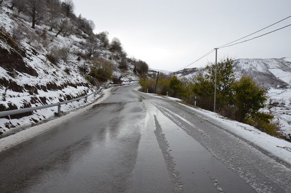 Daşkəsənə ilk qar yağıb - FOTO