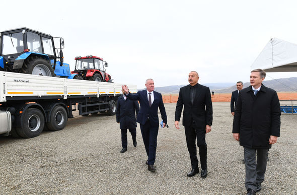 Cəbrayılda avtomobil servis mərkəzinin təməli qoyuldu - FOTO