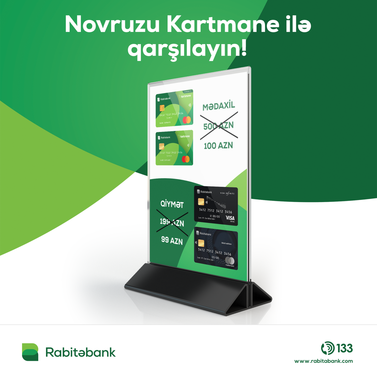 Kartmane sahibi olmaq istəyənlərə, Rabitəbankdan özəl Novruz təklifi