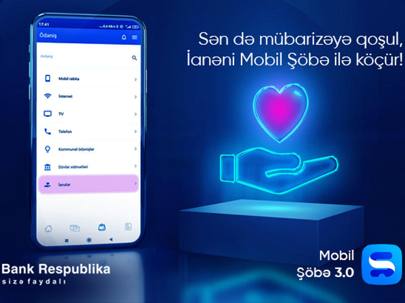"Bank Respublika"dan koronavirusa qarşı mübarizədə daha bir dəstək