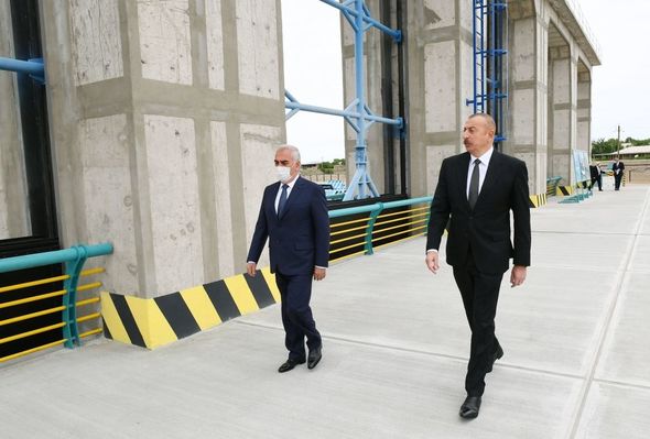 Prezident Ordubad Su Elektrik Stansiyasının tikintisi ilə tanış olub - YENİLƏNİB+FOTO