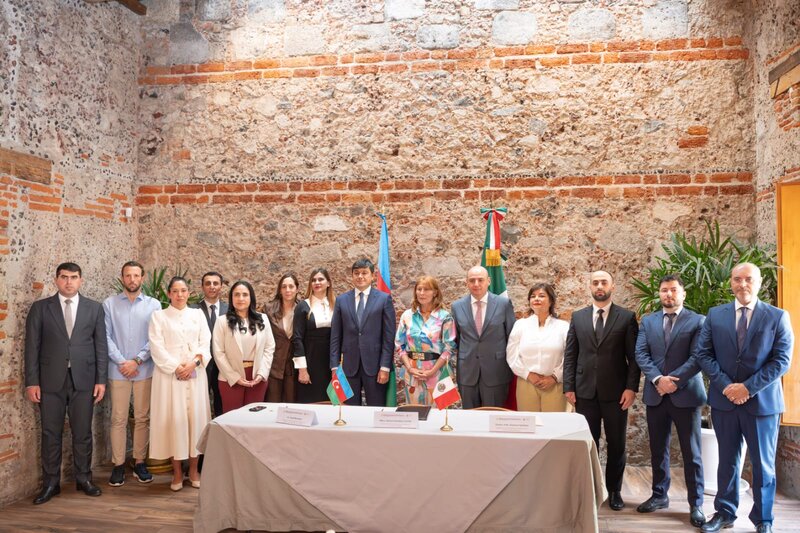 Azərbaycanla Meksika arasında memorandum imzalandı - Fotolar