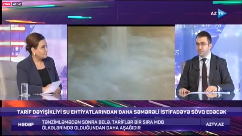 "Azərsu" rəsmisi AZTV-də suyun qiymətinin artması qərarını şərh edib - VİDEO
