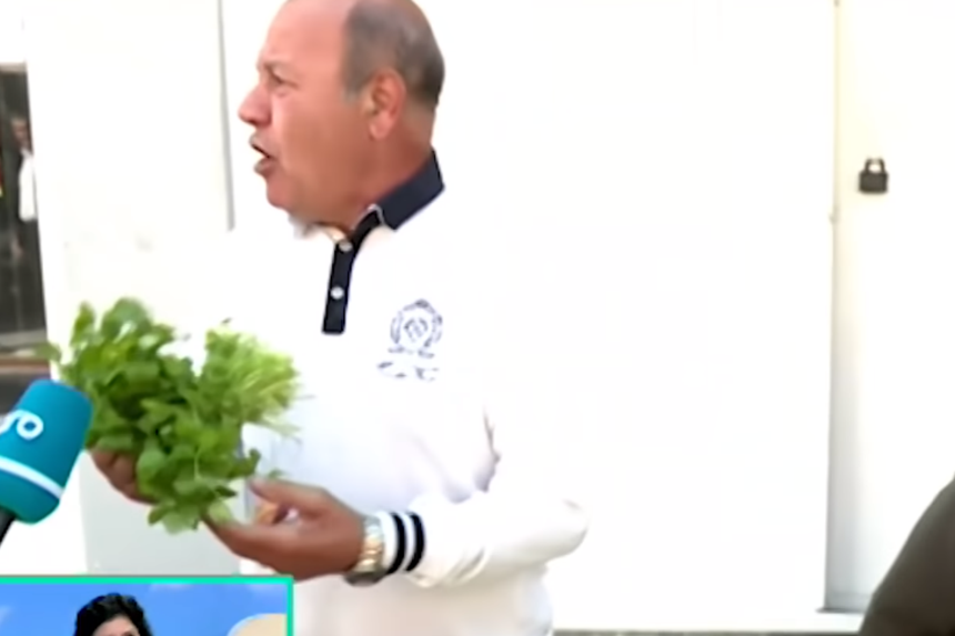 Əli Mirəliyev bu dəfə göyərti satdı - FOTO