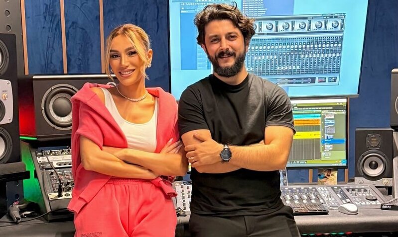 Mərdan Röya ilə layihə hazırlayır - FOTO