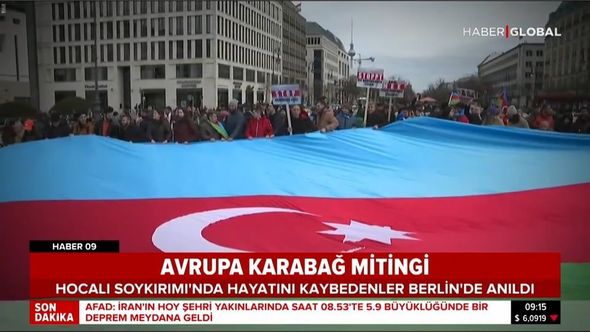 Avropada Xocalı soyqırımına həsr olunmuş Ümumavropa Qarabağ Mitinqi keçirilib - FOTO/VİDEO