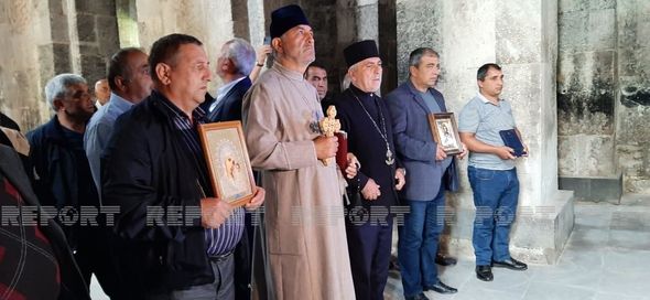 Udilər Laçındakı "Ağoğlan" məbədində növbəti dəfə ibadət ediblər - FOTO