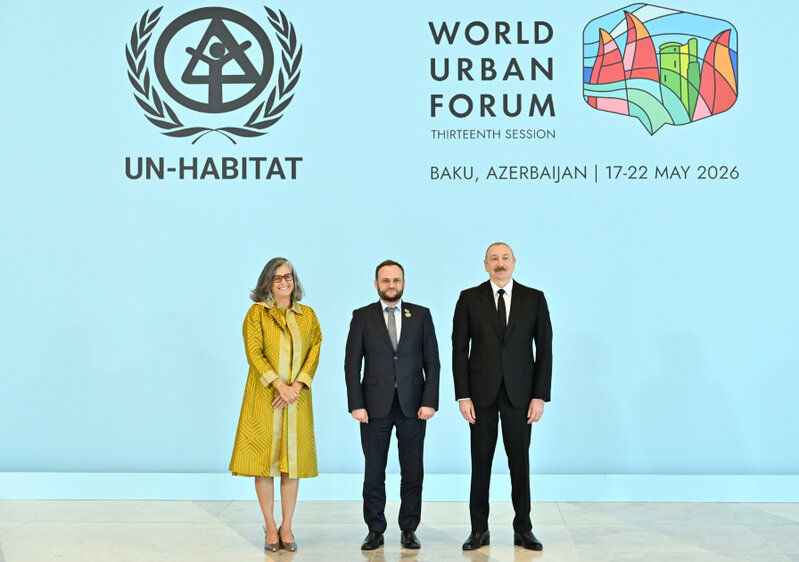 Prezident WUF13-də çıxış edir - Canlı - Fotolar
