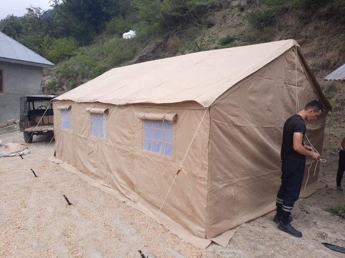 Azərbaycanda torpaq sürüşməsi oldu - FOTO