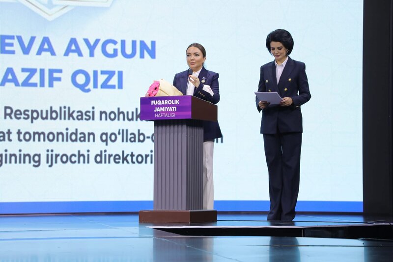 Aygün Əliyeva Özbəkistan Prezidentinin təsis etdiyi döş nişanı ilə təltif olunub - FOTOLAR