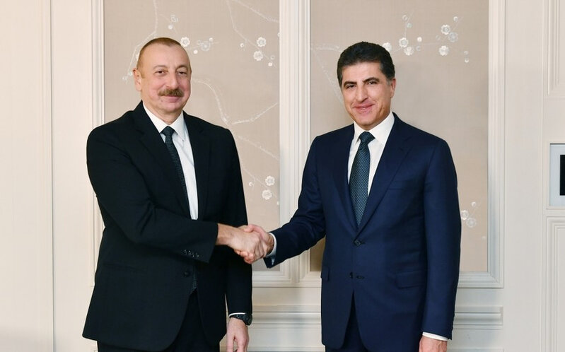 İlham Əliyev İraq Kürdüstan Regional Hökumətinin başçısı ilə görüşdü - FOTO