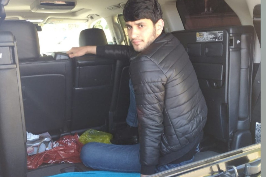 Balakənə "baqaj"da gələn sərnişin və avtomobilin sürücüsü cərimə edildi
