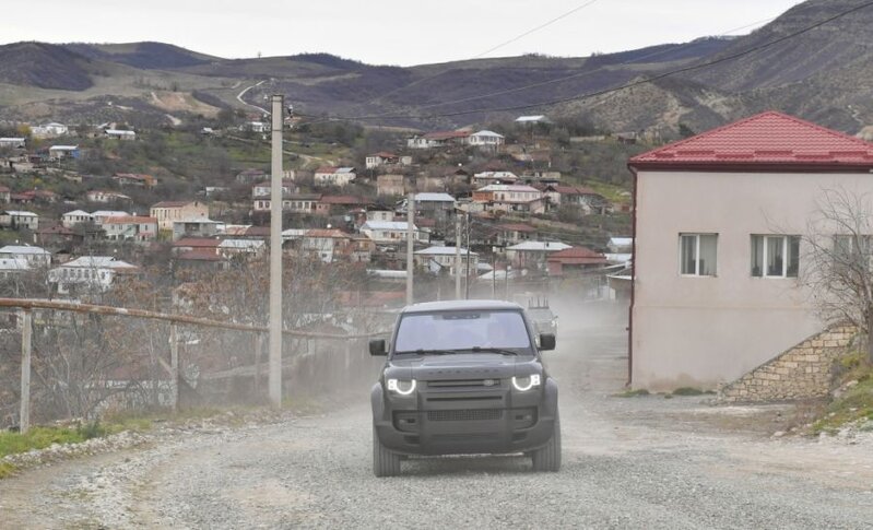 Dövlət başçısı Xocalı rayonunun Xanabad kəndində olub - FOTOLAR