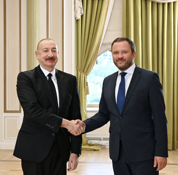 İlham Əliyev Estoniyanın xarici işlər nazirini qəbul edib - FOTOLAR