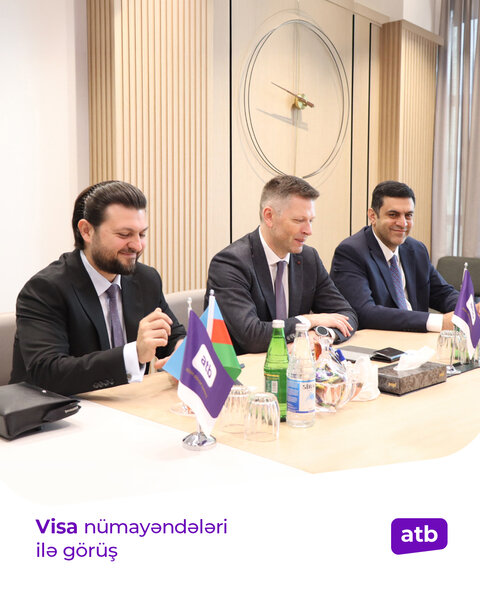 ATB rəhbərliyi Visa nümayəndə heyəti ilə görüş keçirdi - FOTOLAR