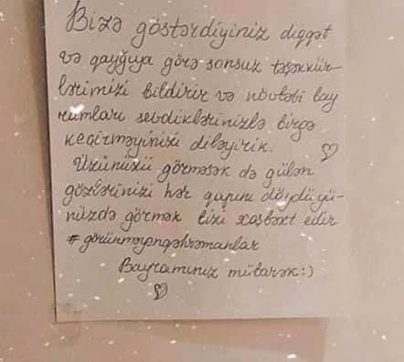 Karantindəki tələbələrimizdən təsirli addım - FOTO 
