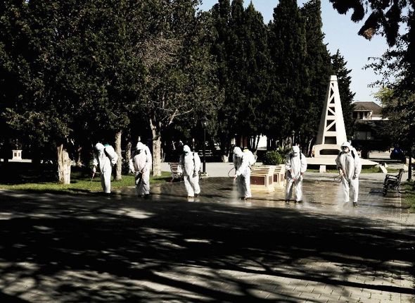 Bakıda 552 küçə dezinfeksiya edilib - FOTO