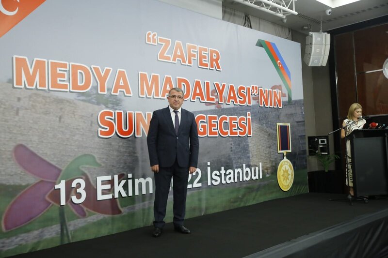 İstanbulda Zəfər Media medallarının təqdimatı keçirilib — FOTOLAR