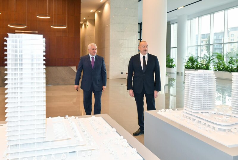 Prezident Ağ Şəhərdə yaradılan şəraitlə tanış oldu - FOTOLAR