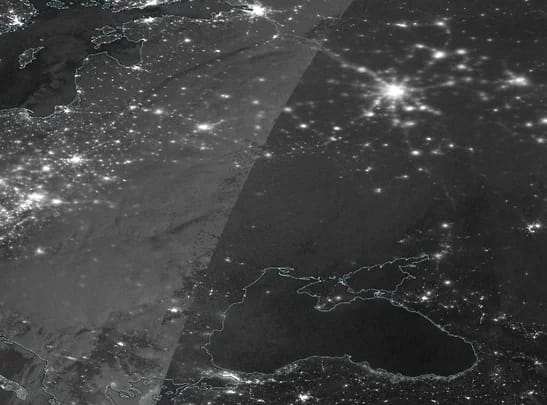 Ukrayna qaranlığa qərq oldu: NASA peyk görüntülərini yaydı - FOTO