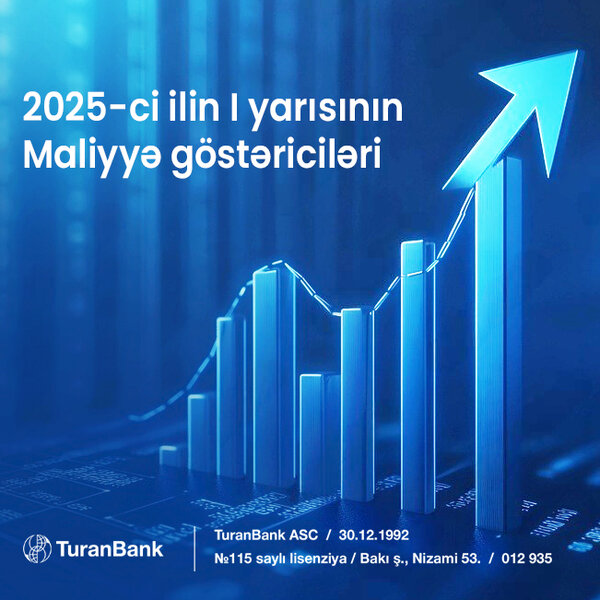 TuranBank 2025-ci ilin I yarısının nəticələrini elan edib