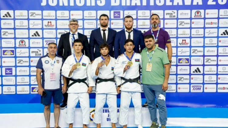 Azərbaycanın gənclərdən ibarət cüdo millisi Avropa çempionatında birinci oldu