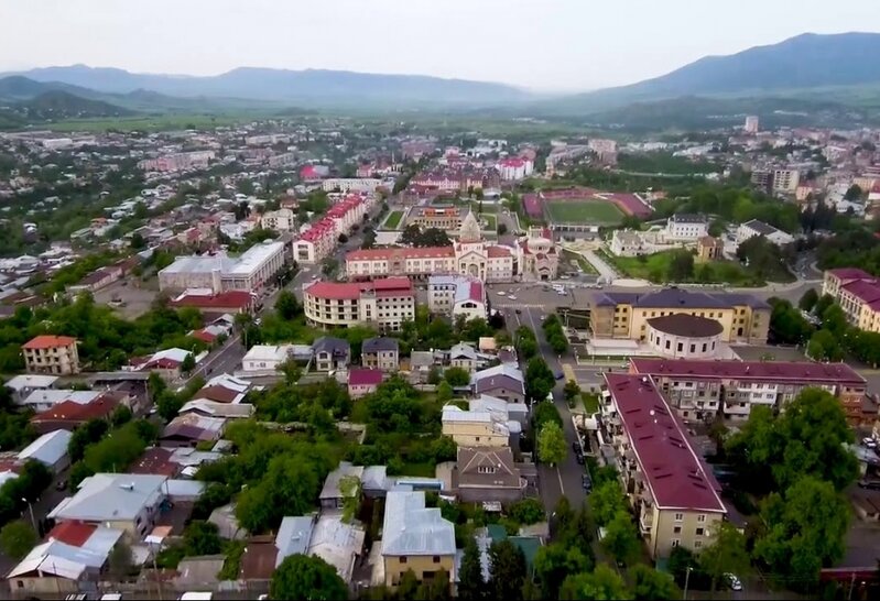 Xankəndi şəhərində qaldırılan üçrəngli bayrağımız əbədi dalğalanacaq