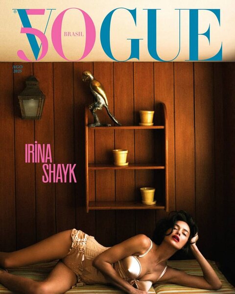 İrina Şeyk 'Vogue'nin üz qabığında - FOTOLAR