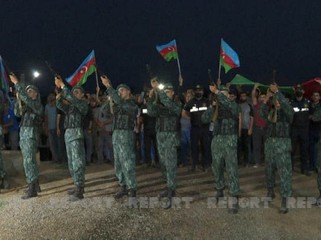 Saatlıda şəhid hərbi qulluqçu dəfn edilib - FOTOLAR