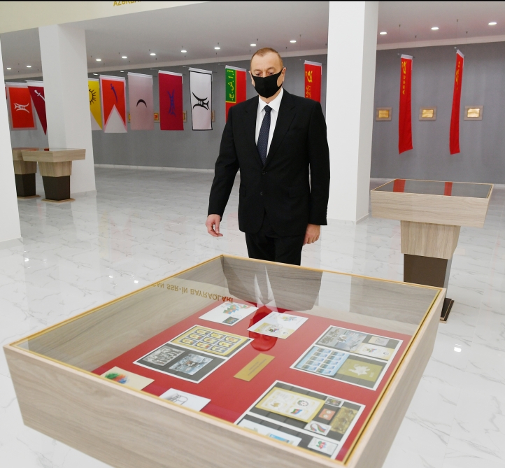 Prezident Tərtərdə Dövlət Rəmzləri Muzeyinin açılışında - YENİLƏNİB + FOTO