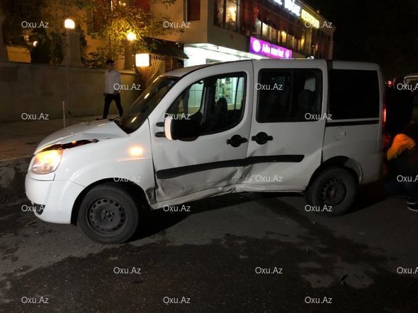 Yüksək sürət qəzaya səbəb oldu: yaralı var - FOTO 
