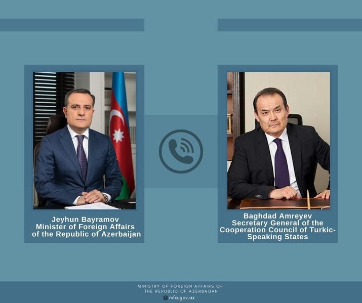 Ceyhun Bayramov Türkdilli Dövlətlərin Əməkdaşlıq Şurasının Baş katibi ilə telefonla danışıb
