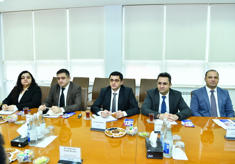 Cənubi Afrika Respublikasının Ali Təhsil və Təlim Nazirliyinin nümayəndə heyəti ADNSU-da - FOTOLAR