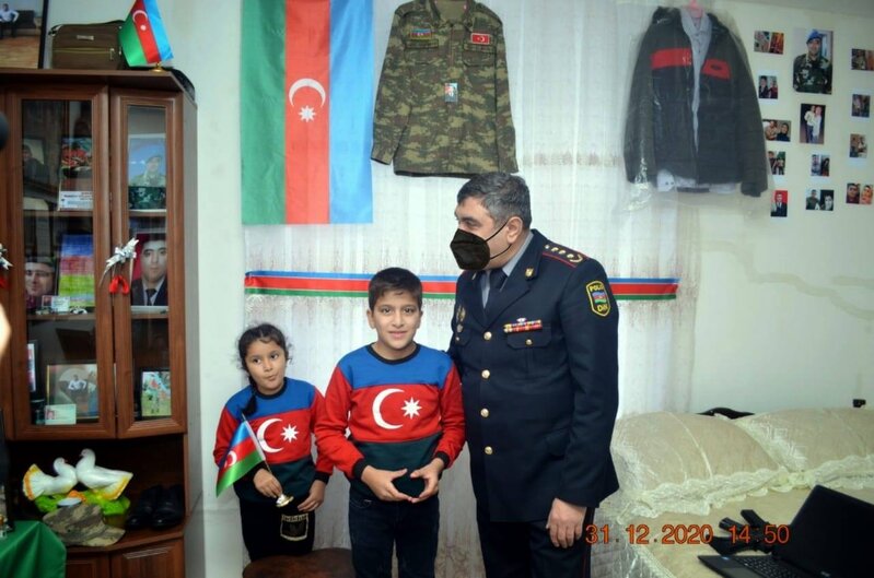 Şəhid övladının istəyi yerinə yetirildi 
