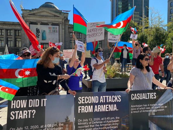 Kanadada ermənilərin təxribat istəyi ürəyində qaldı - FOTO