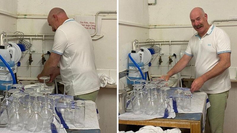 İngiltərəli milyonçu pandemiya səbəbindən qab yuymaq məcburiyyətində qaldı - FOTO
