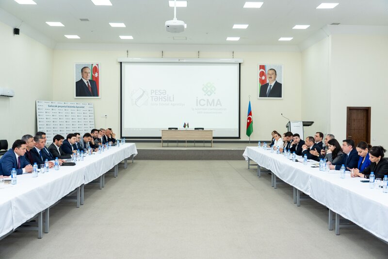 İCMA üzvləri ilə Peşə Təhsili üzrə Dövlət Agentliyi arasında görüş keçirildi - FOTOLAR