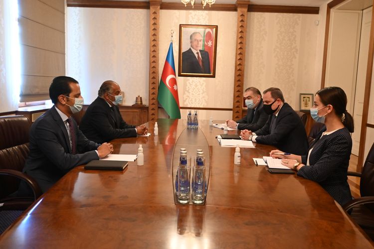 Ceyhun Bayramov Misir səfirini qəbul edib - FOTO