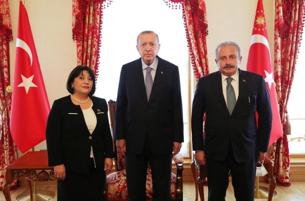  Sahibə Qafarova Türkiyə Prezidenti Rəcəb Tayyib Ərdoğanla görüşüb - FOTO/VİDEO