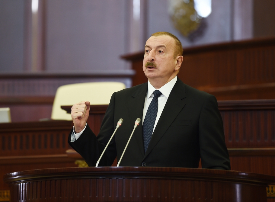 İlham Əliyevin yeni çağırış Milli Məclisin ilk iclasında ÇIXIŞI