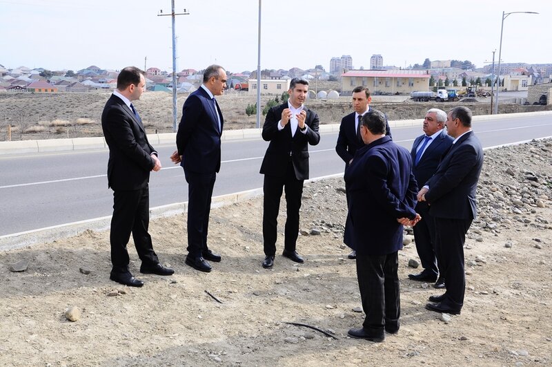 Naftalanda yaşıllaşdırma işləri davam etdirilir - FOTOLAR