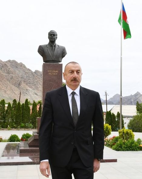 İlham Əliyev Ordubadın su təchizatı layihəsinin açılışında iştirak edib - YENİLƏNİB+FOTO