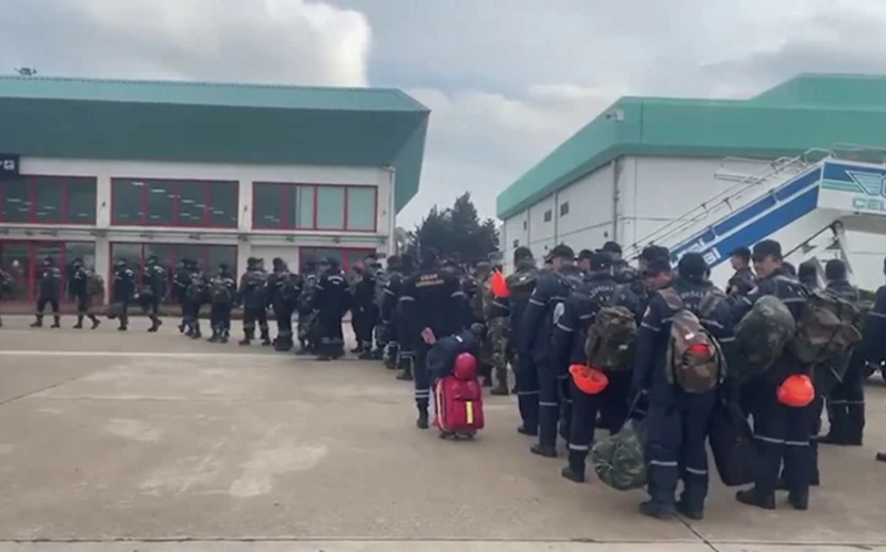 Azərbaycanın xilasetmə qrupu Kahramanmaraşda fəaliyyətə başlayıb