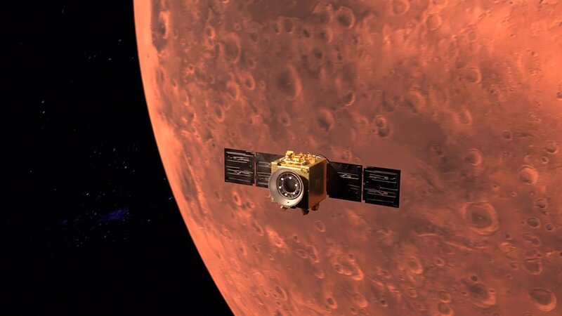 Çinin "Tianwen-1" zondu Yerə Mars orbitindən ilk VİDEONU göndərdi