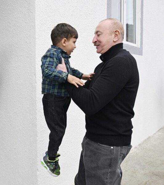 İlham Əliyev və xanımı Xocavənddə - FOTOLAR